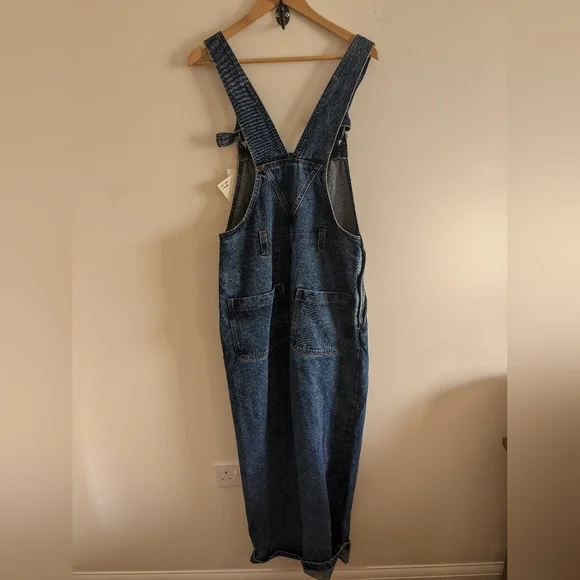 Bnwt Lucy and yak dungarees Easton midwash blue denim 10r - Picture 9 of 11